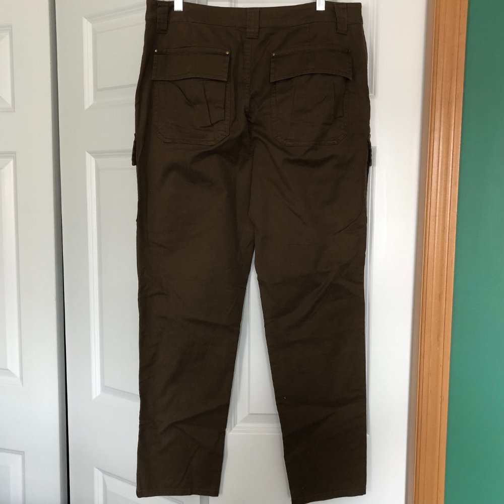 TRINA TURK Pinot Noir Cargo Pant Olive/Kahki Sz 12 - Picture 9 of 9